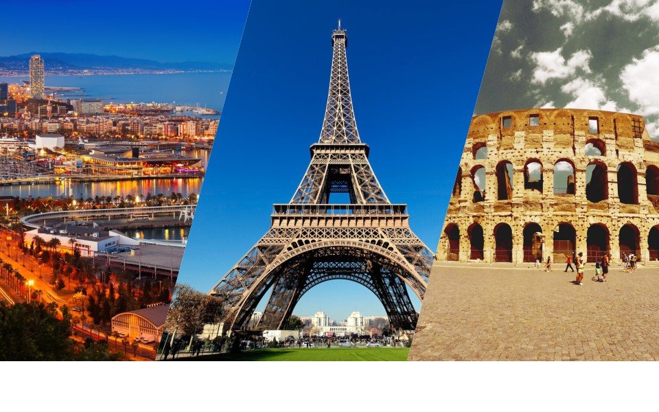 Viajes Espa&ntilde;a, Francia, Italia